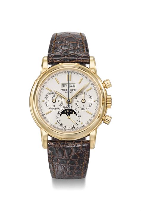 patek philippe 18 karat moonphase chronograph|PATEK PHILIPPE. AN 18 CARAT GOLD PERPETUAL .